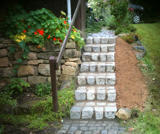 Gartengestaltung Wieneke - Uslar - Referenzen - Treppen im Garten